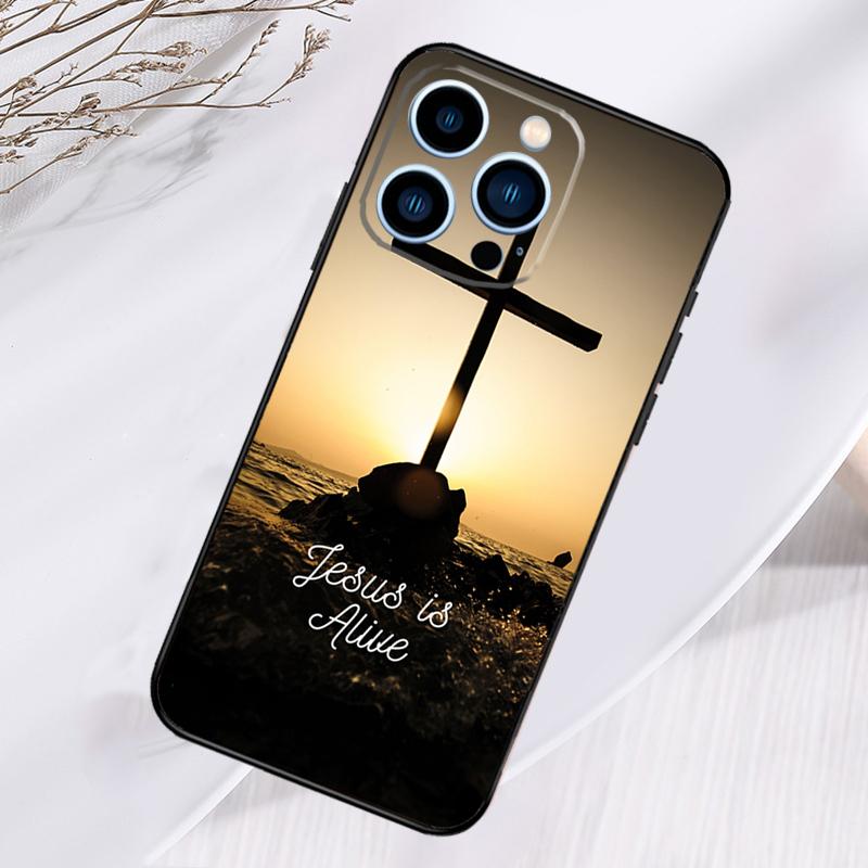 Jesus Phone Case For iPhone 16 Pro Max 15 14 12 11 13 17 Pro Max Plus 12 13 Mini 16e 17 Air Cover