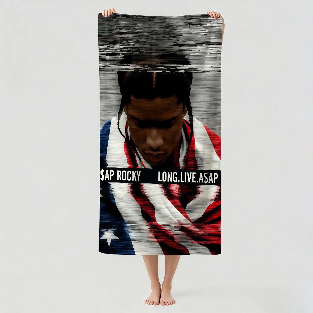 Amerikanischer Rapper A-Asap R-Rocky Handtuch Trocknen Badetuch Anwendbar Für Leichtes Schwimmen Camping Yoga Strand Aus