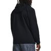Under Armour Solid Color Casual Zip-Up Hoodie Men Black 1378824-001