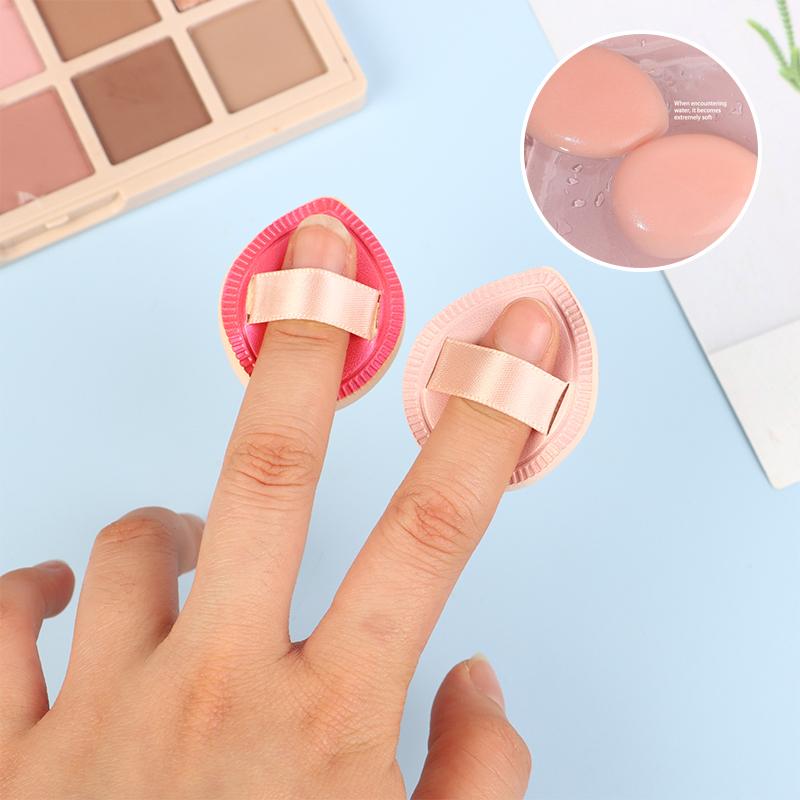 Super Mini Finger Puff Makeup Sponge Face Foundation Powder Concealer Cream Professional Cosmetic Accessories Makeup Tools