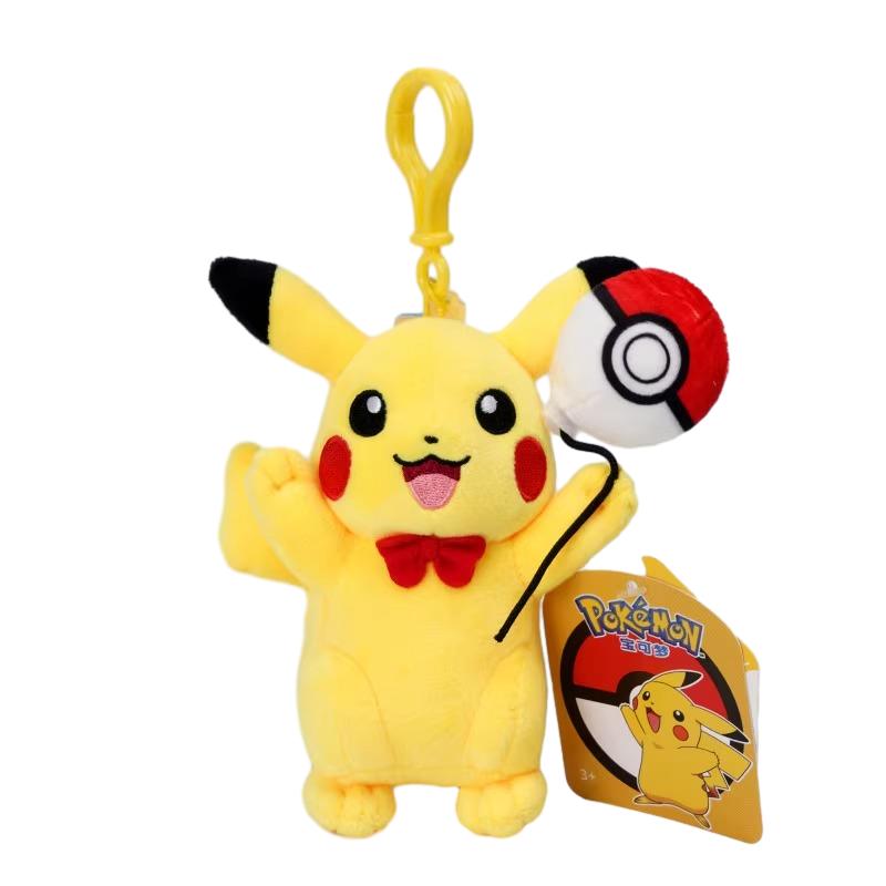 Pokemon Pikachu Mew Squirtle Charmander Kawaii Plush Toy Pendant School Bag Backpack Pendant Key Ring Small Doll Birthday Gift