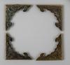 Metal Gift Box Corner Protectors, 25mm Side Length, Antique Bronzes Finish.