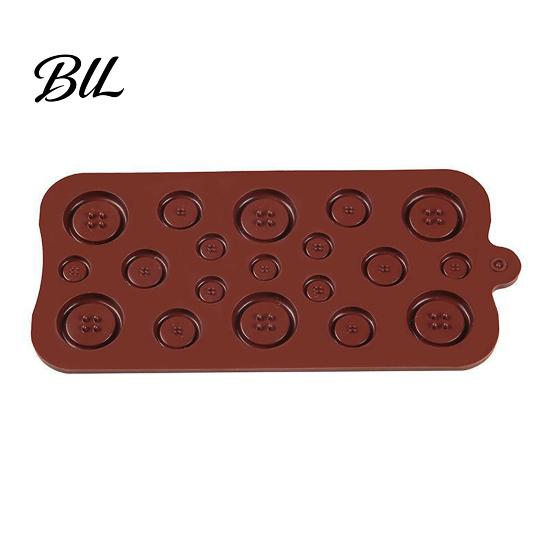 Cookie Decorating Molds 19-Hole Silicone Button Molds, Three Sizes DIY Cake Tray, Handmade Candy Flexible Easy Release Baking Gadgets for Chocolate