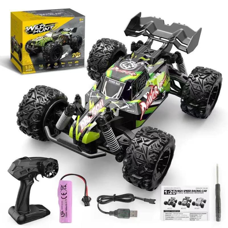 Remote Control 1:20 4WD Off-Road Big Foot Racing Car, High-Speed Climbing Toy, 2.4G