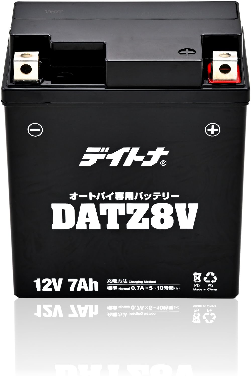 

Daytona YTZ8V Compatible Motorcycle Battery, Compatible with Rebel 250/ABS/S, etc., 12V, Sealed, Gel-Type, Maintenance-Free, Pre-filled with Electroly