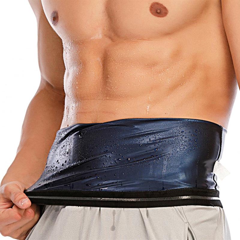 Silikon Anti-Rutsch Taillentrainer: Schweißtreibender blauer Yoga Bauchwickel & Körperformgürtel