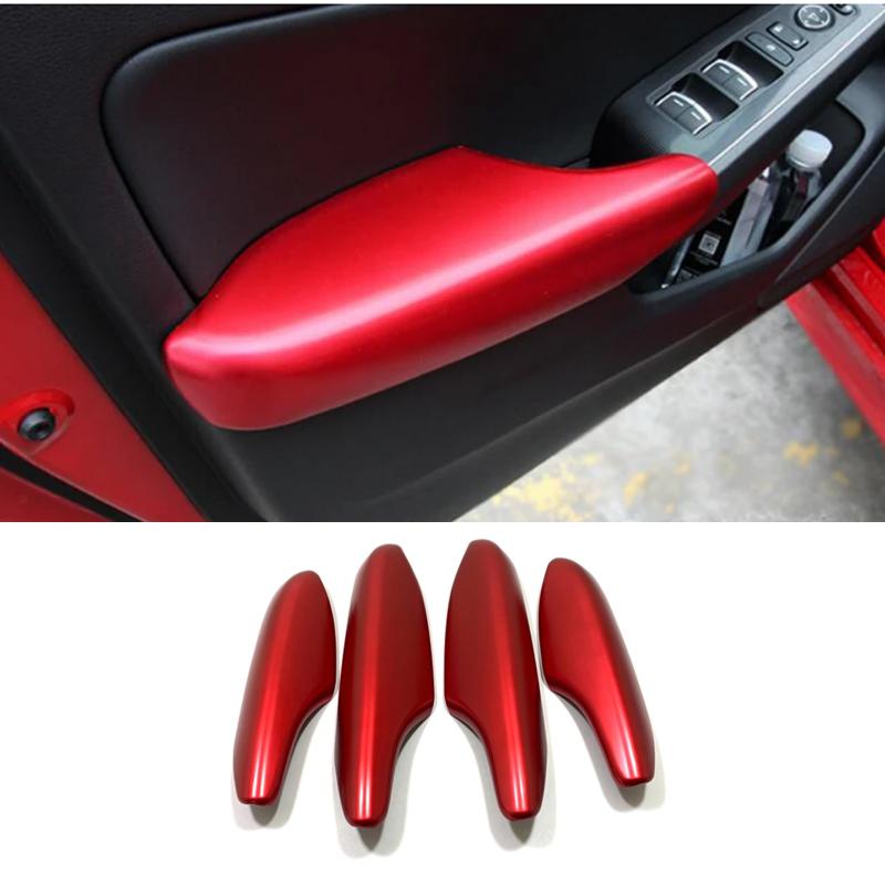 For Honda Civic 11th Gen   Carbon Fiber Car Door Armrest Panel Cover Trim Decorative Sticker Interior Accessories