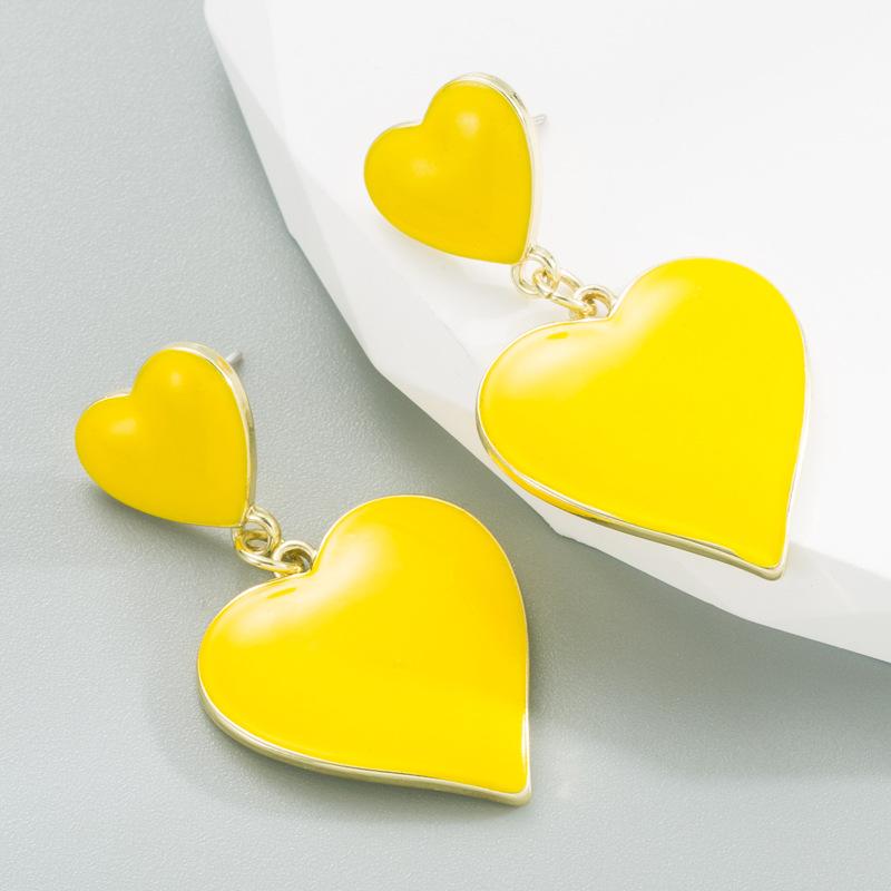 Trendy Pink Drop Earrings Love , Romantic…