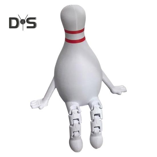 Tennis Model Ornament Golf Basketball Soccer Baseball Ball Figure Articulated Legs Display Model Office Desk Accessory