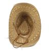 Ethnic Style Foldable Raffia Straw Hat With Wide Brim Sun Protection For Summer Beach Wear
