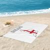 England Flag Map Design Beach Towel Soft Microfiber Quick Dry Absorbent Quick Towels For Yoga