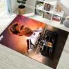 Tappeto A Pelo Corto con Stampa di Personaggi Tema Film Corse F1 Tappeto per Pavimento Rettangolare Antiscivolo Motorsport per Soggiorno Camera da Letto Decorazione Casa Tappeto per Appassionato di Corse
