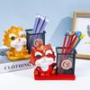 Creative Resin Dragon Pen Holder and Money Box - Birthday Gift and Year Mascot Ornament for Bedroom or Office