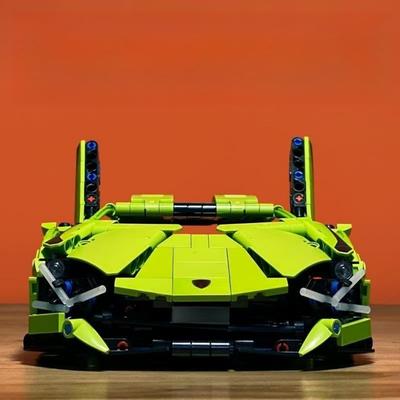 Techniczny Model Samochodu Sportowego Wyścigowego Klocki Budowlane Miasto Mechaniczny Pojazd Wyścigowy Prędkości Super Samochód Klocki Puzzle Zabawki Dziecko Dorosły Prezenty Urodzinowe