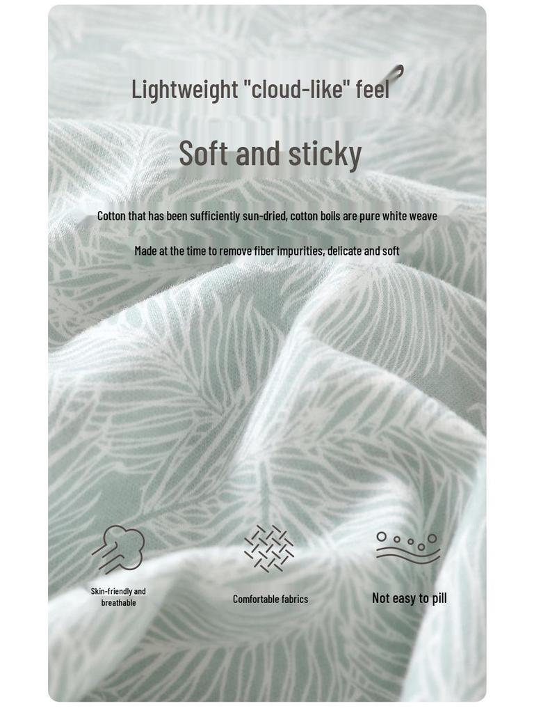 Leaf Cotton Flannel Baby Autumn Pajama Set - 100% Cotton