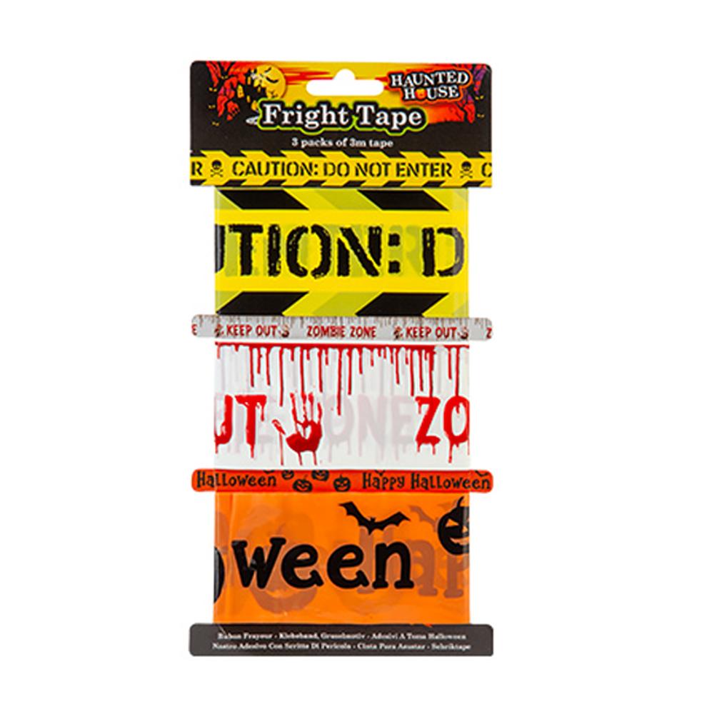 Haunted House Fright Tape Halloween Party Decoration (Pack of 3)