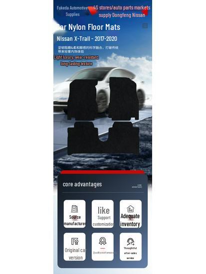 Covorașe de podea din nailon pentru X-Trail 2017-2020: Rezistent la uzură, Moale, Confortabil și Rezistent la murdărie