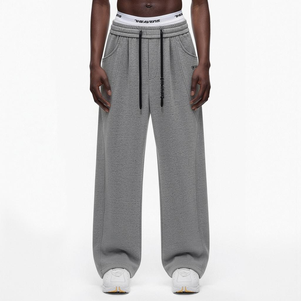 2026 Street Trendy Versatile Mid Waist Casual Pants Summer Classic Cross Arrow Logo Couple's New Pants