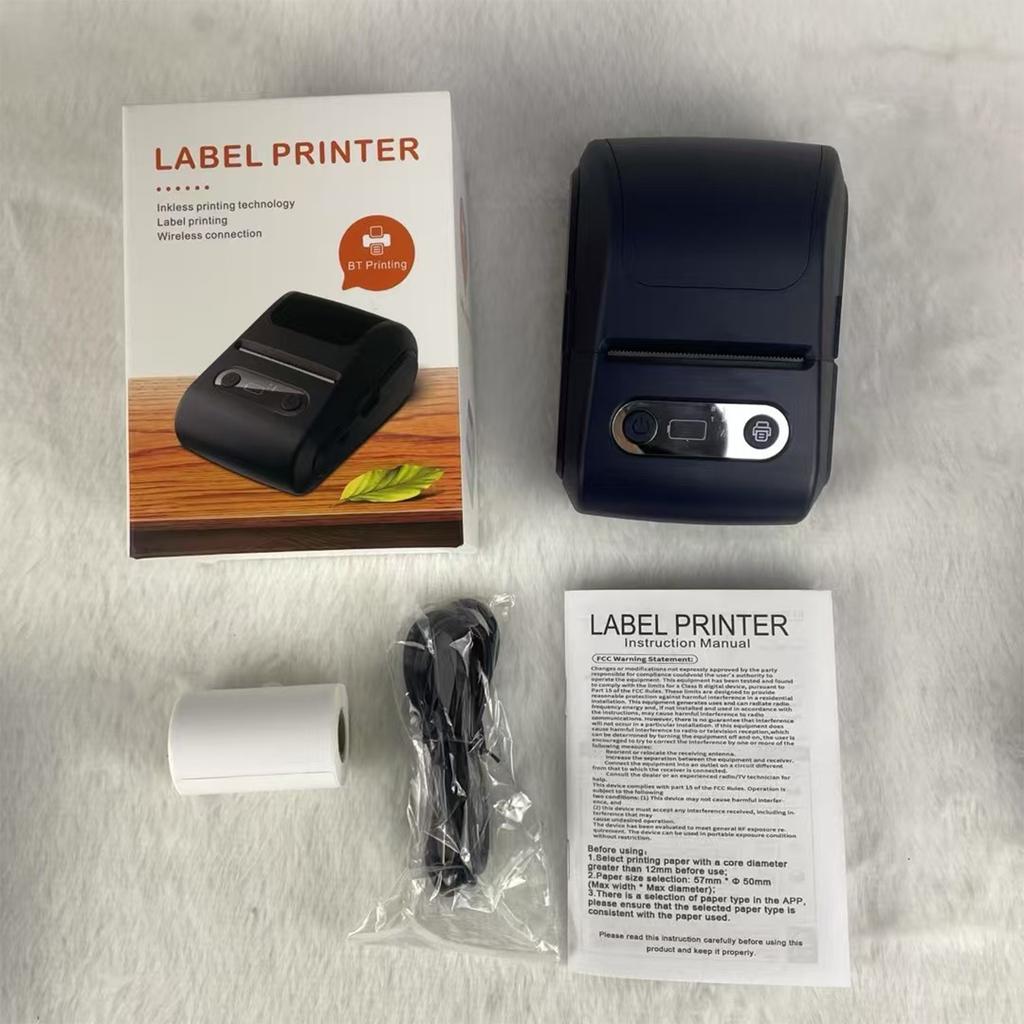Portable Mini Bluetooth Thermal Label Printer for Small Businesses Handheld Multi-Functional Label Maker with Thermal Printing Function