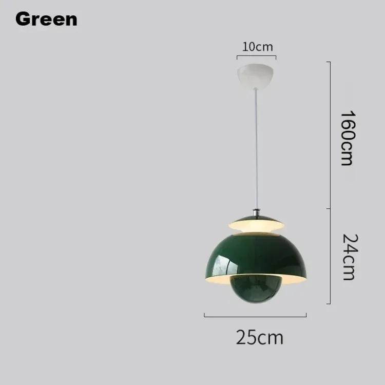 Nordisches Design Blütenknospe LED Pendelleuchte Restaurant Creme Stil Pendelleuchte Schlafzimmer Nachttisch Dänischer Klassiker Heimdekoration