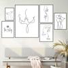 Nordic Minimalist Figures Line Art Sexy Woman Wall Canvas Painting Girls Drawing Posters And Prints Decor For Living Room HD0095