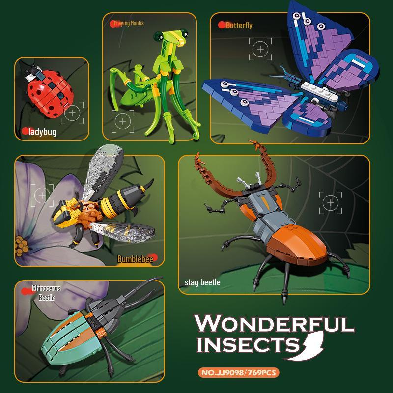 Assembled DIY Insect Building Block Toy Model 59083