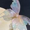 Women Hair Clip Shiny Butterflies Decor Hair Piece Hair Styling Pin Metal Rhinestone Tool Hair