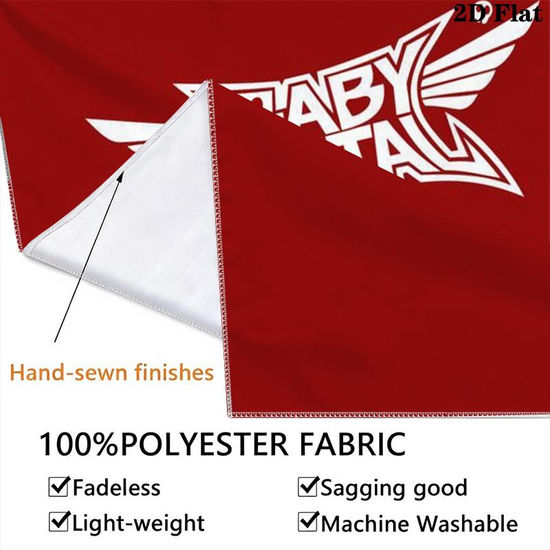 Babymetal Wall Tapestry Aesthetic Wall Hanging Printed Fabric Blanket Decorative Tapestries for Bedroom Living Room Home Decor
