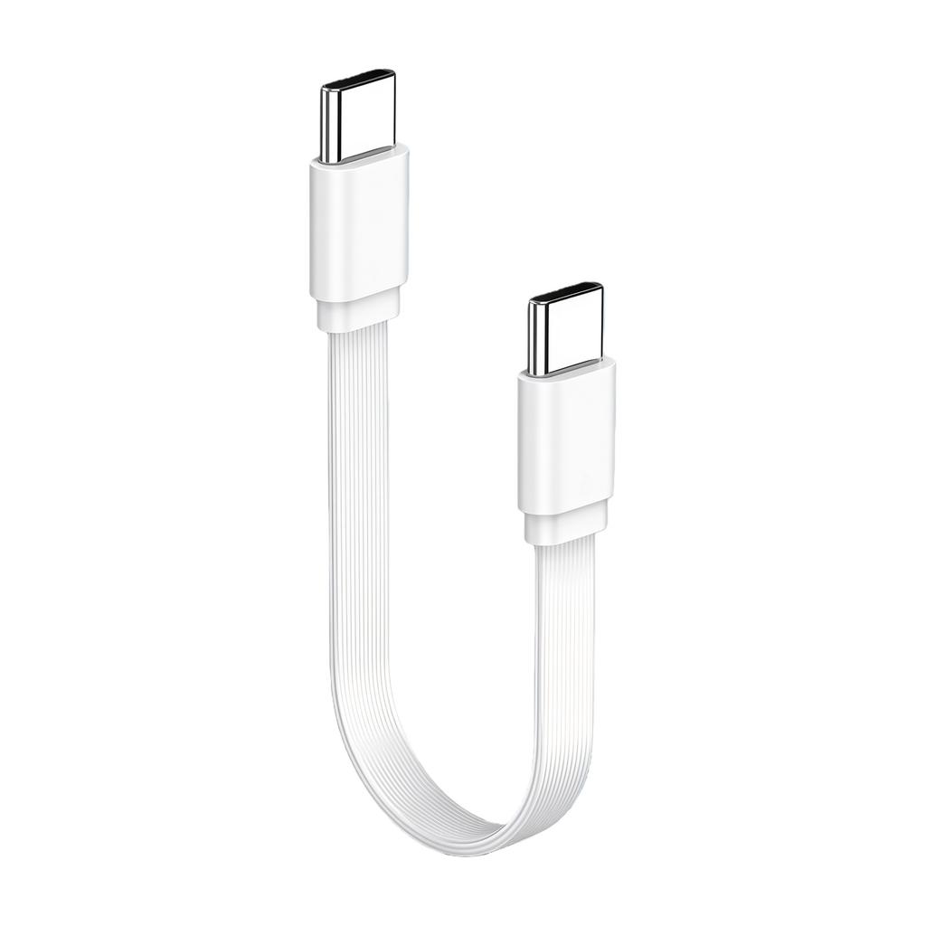 10/20/50cm Short 100W Type C To Type C Cable 90 Degree Elbow Data Cable 480mbps Fast Charging Cord for Mobile Phone
