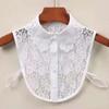 Fake Collar New Women Spring Autumn Versatile Sweaters Fashion Trend Lace Chiffon Popular Western Decorative