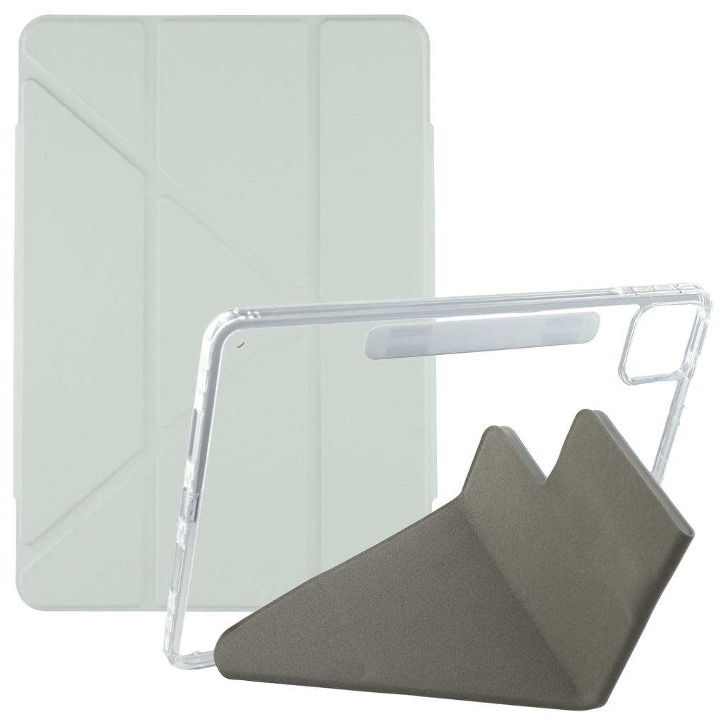 For Xiaomi Pad 7 Pro/Pad 7 Case Magnetic Dual Clasp PU TPU Acrylic Origami Stand Tablet Cover