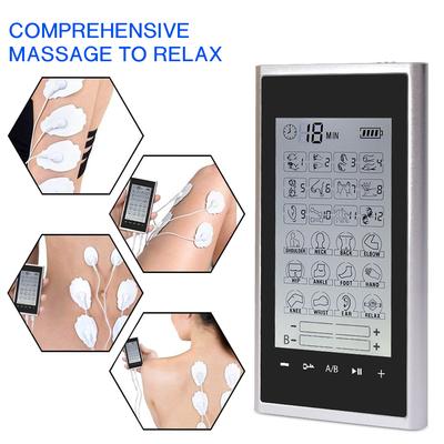 Estimulador Muscular TENS 24 Modos Eléctrico EMS Acupuntura Masaje Corporal Terapia Digital Máquina Adelgazante Electroestimulador