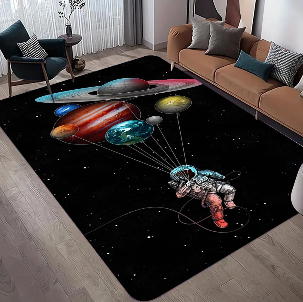 Black Holes Carpet Abstract Pattern Soft Rug for Living Room Bedroom Home Sofa Decoration Area Rug Non-slip Floor Mat Gift