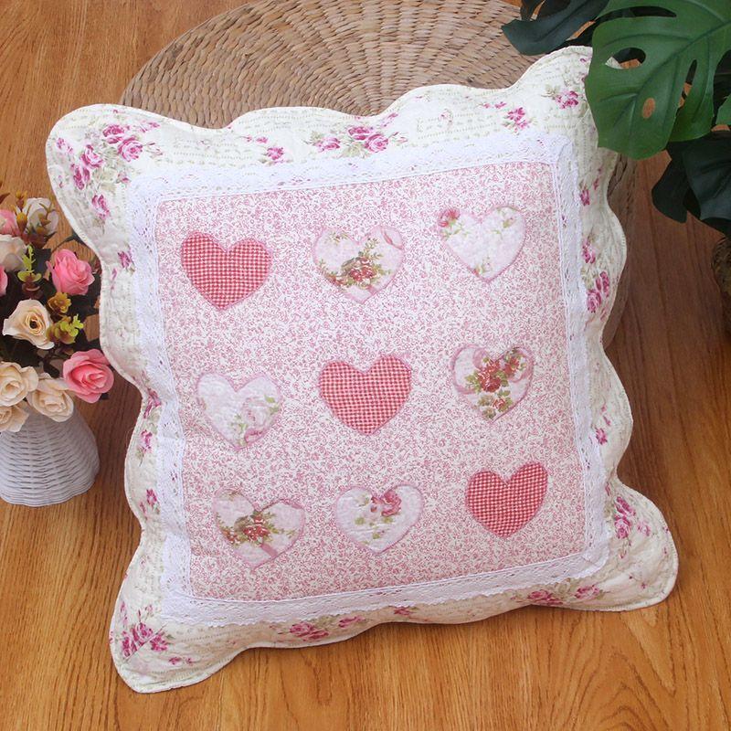 

Новая Деревенская Хлопковая Наволочка Диван для Офиса Дневной Сон Поддержка Поясницы Лоскутное Покрывало для Подушки 48*48