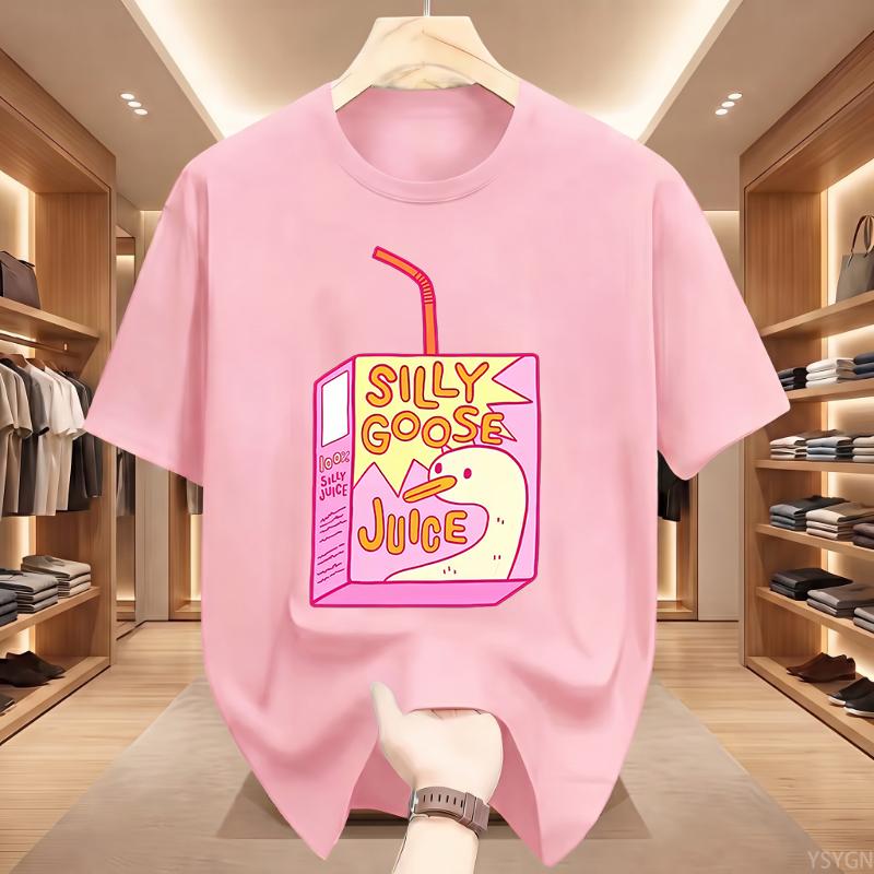 Silly Goose Juice Classic TShirt Unisex WoUnisex T Shirts High Quality Cotton Clothes Short Sleeve Crew Neck Tee Shirt Summer Top
