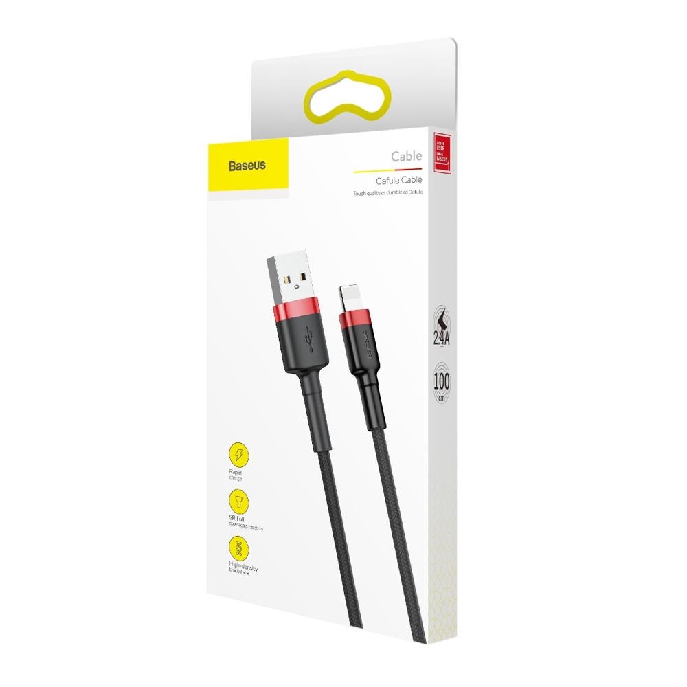 Baseus Cafule 1m USB-A to Lightning Cable 2.4A QC3