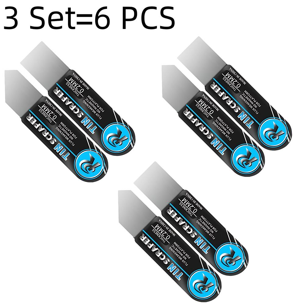 2/4Pcs 0.20mm Thin Springy Stainless Steel Spudger Opening Repair Tool for IPhone IPad Samsung Android Phone Laptop Disassembly