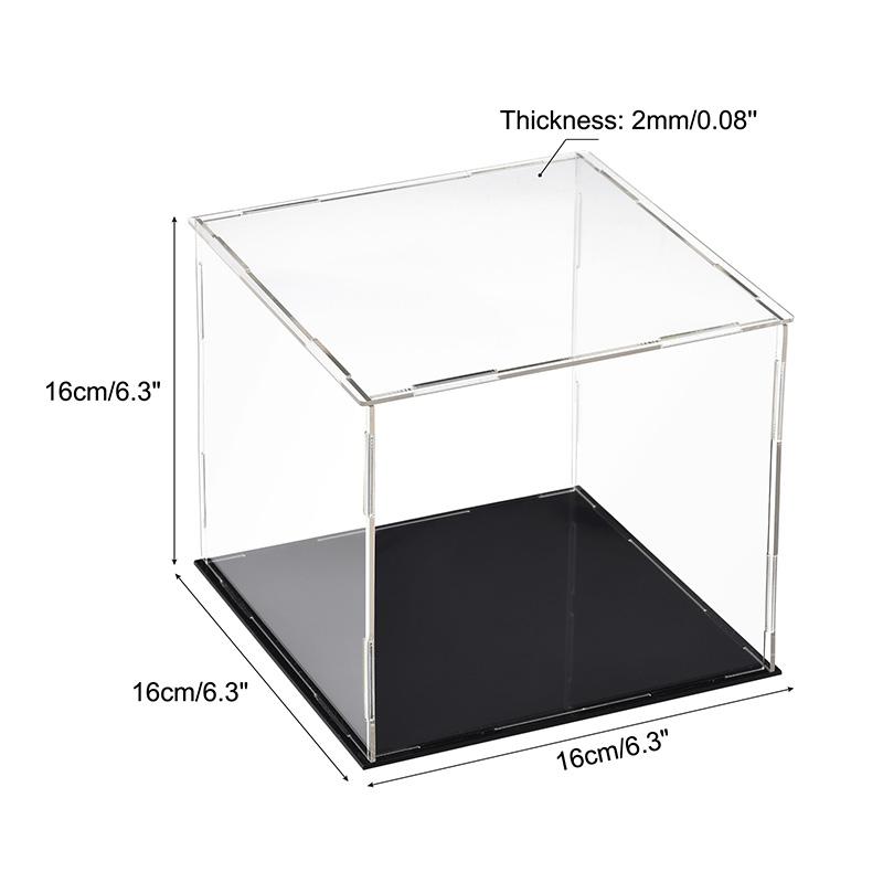 Clear Acrylic Display Case Box Dustproof Storage Countertop Box Protection Showcase Cube Figures Collectibles Model Toy Show Box