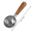 Stainless Steel Wood Handle Coffee Scoop 30ML Coffee Bean Spoon Coffee Measuring Spoon  Baking