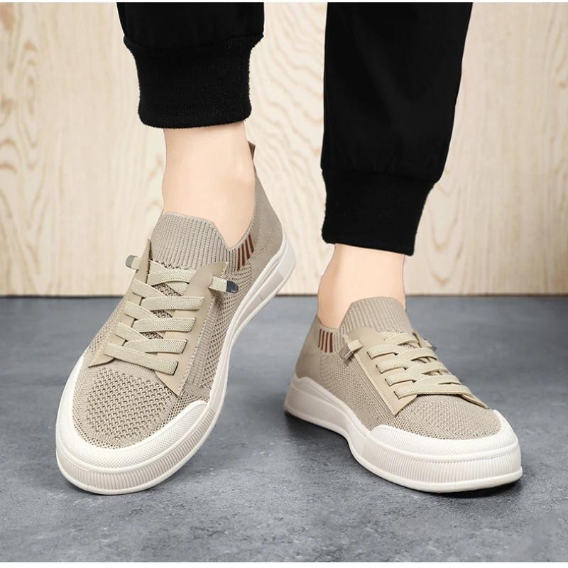 Fashion Shoes Men's Summer 2025 New Edition Men's Shoes Solid Color Casual Canvas Shoes Breathable Singlees