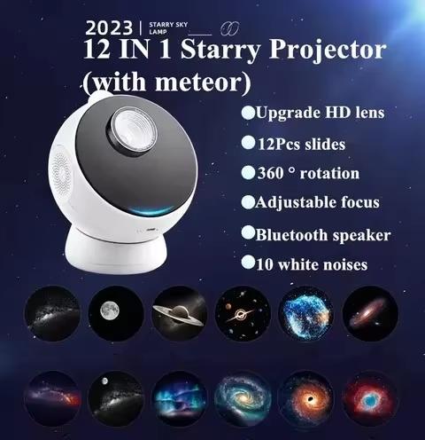 Night Light Galaxy Projector Starry Sky Projector 360° Rotate Planetarium Lamp For Kids Bedroom Valentines Day Gift Wedding Deco
