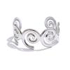 Yhpup 64mm Stainless Steel Metal Shell Shape Cuff Bracelet Bangle Waterproof Smooth Metal Distinctive Jewelry Wholesale