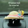Handmade Woven Straw Hat for Weilai Nomi Robot - Car Interior Decoration for ES6/ES8