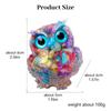 Crystal Amethyst Cute Animal Macadam Drip Glue Resin Owl Household Supplies Desktop Ornament