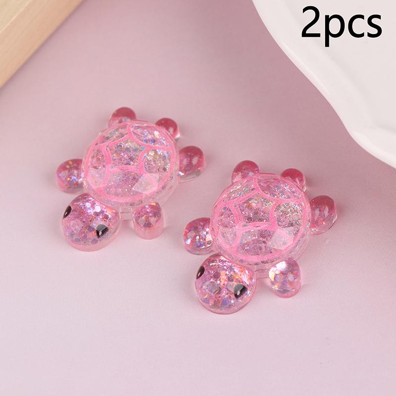 

2 шт. Миниатюрные черепахи для сада, микроландшафта, поделки из смолы, миниатюрные черепахи, украшения для дома, подарочные украшения розовый