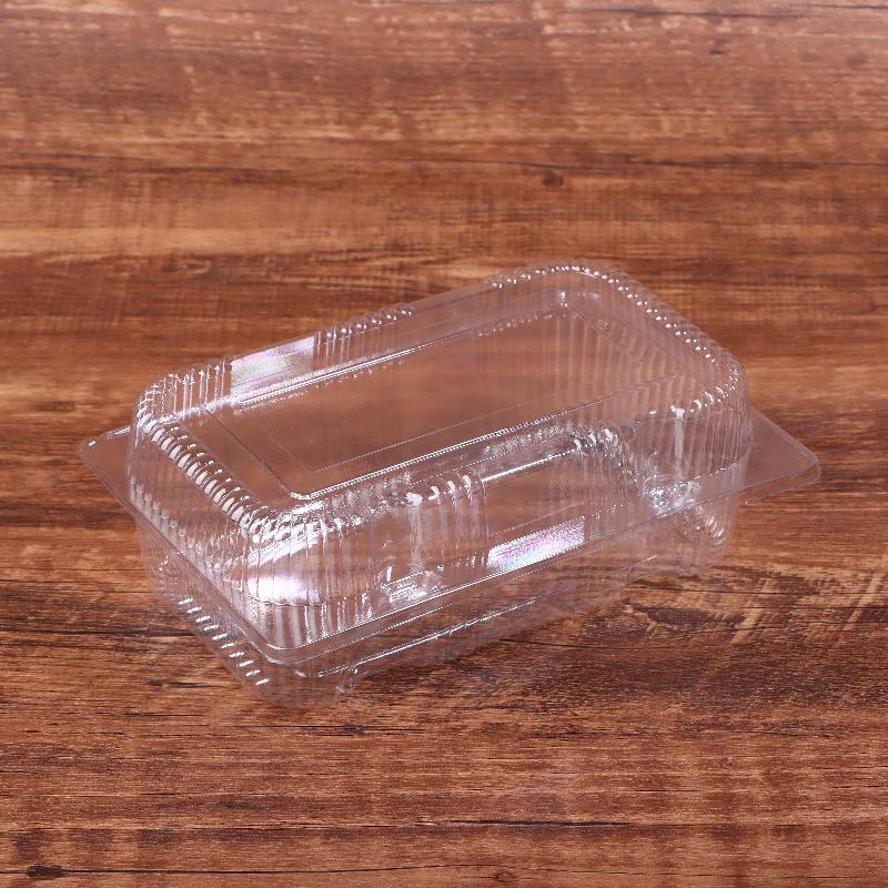 Clear Plastic Boxes With Lids 10/50pcs Disposable Bakery Containers for Fruit Salad Sushi Dessert Food Packaging
