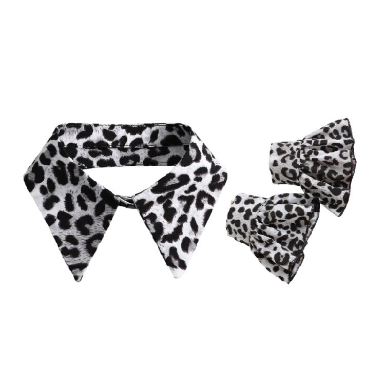Wedding Parties Vintage Detachable Ruffled Jabot Lapel False Collar and Sleeves Cuffs Set Cosplay Costume Accessories