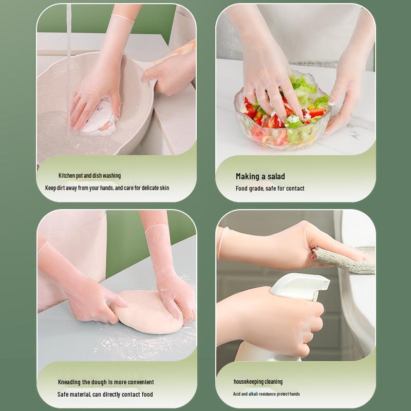 Food Grade PVC Disposable Gloves for Kitchen, Catering, and Cooking