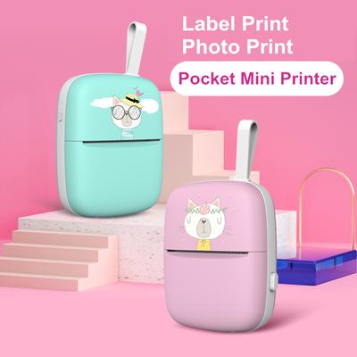 Imprimante Photo numérique instantanée, pour Smartphone IOS et Android, Mini-imprimante thermique Portable sans fil BT