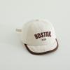 Retro Letter Baby Baseball Cap Summer Soft Brim Sun Visor Hat Korean Embroidered Boy Girl Kids Duck Tongue Hat 6-36 Months
